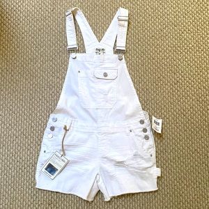 White Overall shorts